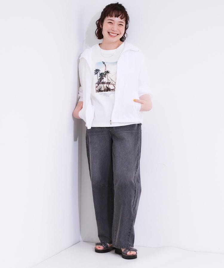 シューラルー/ドレスキップ(SHOO・LA・RUE/DRESKIP)の【S-LL】程よいシアー感　大人世代の軽やかフードブルゾン24