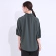シューラルー/ドレスキップ(SHOO・LA・RUE/DRESKIP)の【洗える/接触冷感/S-LL】フェミニンもクールも フリルリボン5分袖ブラウス10