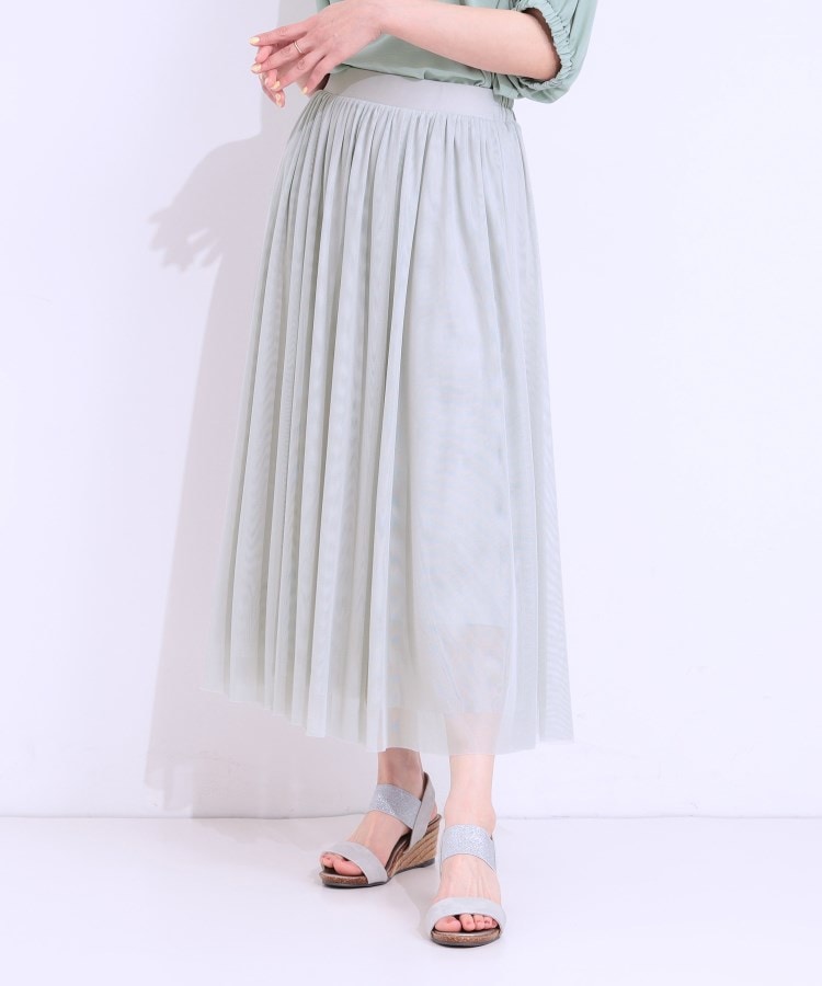 シューラルー/ドレスキップ(SHOO・LA・RUE/DRESKIP)の【S-LL】歩くたび揺れる姿が美しい とろみチュールスカート10