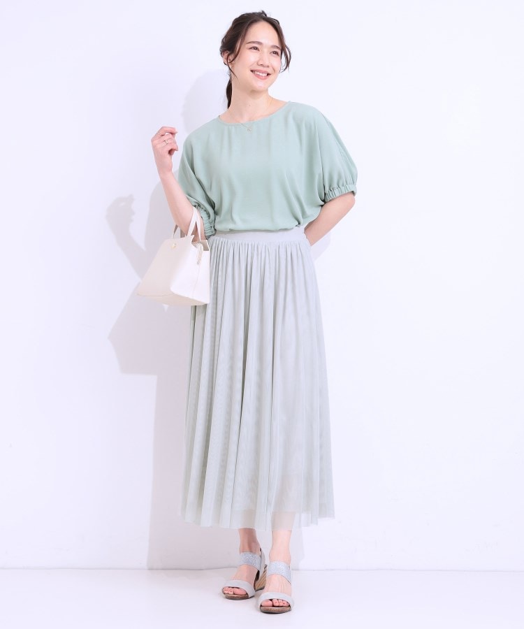 シューラルー/ドレスキップ(SHOO・LA・RUE/DRESKIP)の【S-LL】歩くたび揺れる姿が美しい とろみチュールスカート11