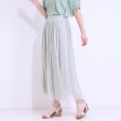 シューラルー/ドレスキップ(SHOO・LA・RUE/DRESKIP)の【S-LL】歩くたび揺れる姿が美しい とろみチュールスカート ライトグレー(011)
