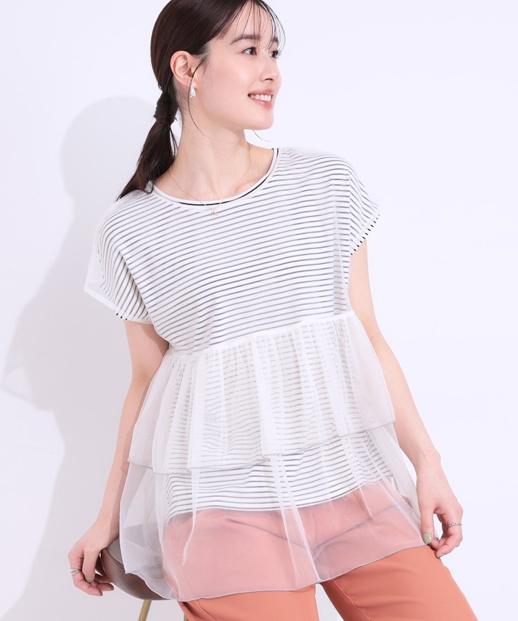 2点セット】Tシャツ+チュールトップス(カットソー) | SHOO 2点セット】Tシャツ+チュールトップス(カットソー) | SHOO