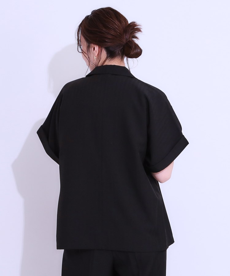 シューラルー/ドレスキップ(SHOO・LA・RUE/DRESKIP)の【セットアップ可】麻調半袖ジャケット6