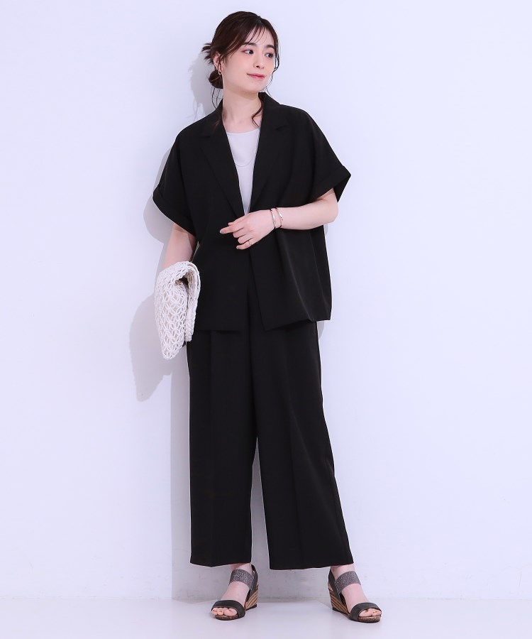 シューラルー/ドレスキップ(SHOO・LA・RUE/DRESKIP)の【セットアップ可】麻調半袖ジャケット7