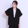 シューラルー/ドレスキップ(SHOO・LA・RUE/DRESKIP)の【セットアップ可】麻調半袖ジャケット5