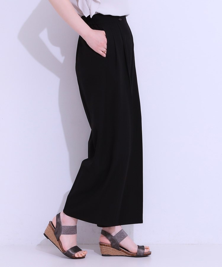 シューラルー/ドレスキップ(SHOO・LA・RUE/DRESKIP)の【セットアップ可】麻調ストライプワイドパンツ6