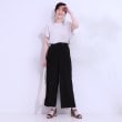 シューラルー/ドレスキップ(SHOO・LA・RUE/DRESKIP)の【セットアップ可】麻調ストライプワイドパンツ7