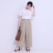 シューラルー/ドレスキップ(SHOO・LA・RUE/DRESKIP)の【セットアップ可】麻調ストライプワイドパンツ11