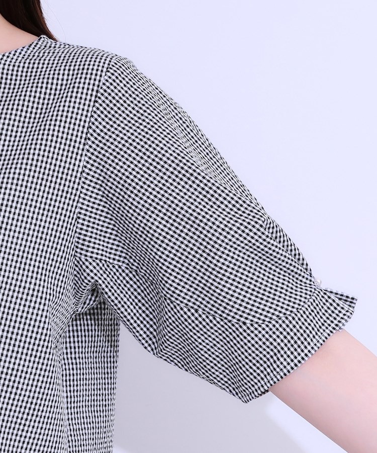 シューラルー/ドレスキップ(SHOO・LA・RUE/DRESKIP)の【S-LL/セットアップ可/5分袖】涼しくこなれる お袖タックブラウス21