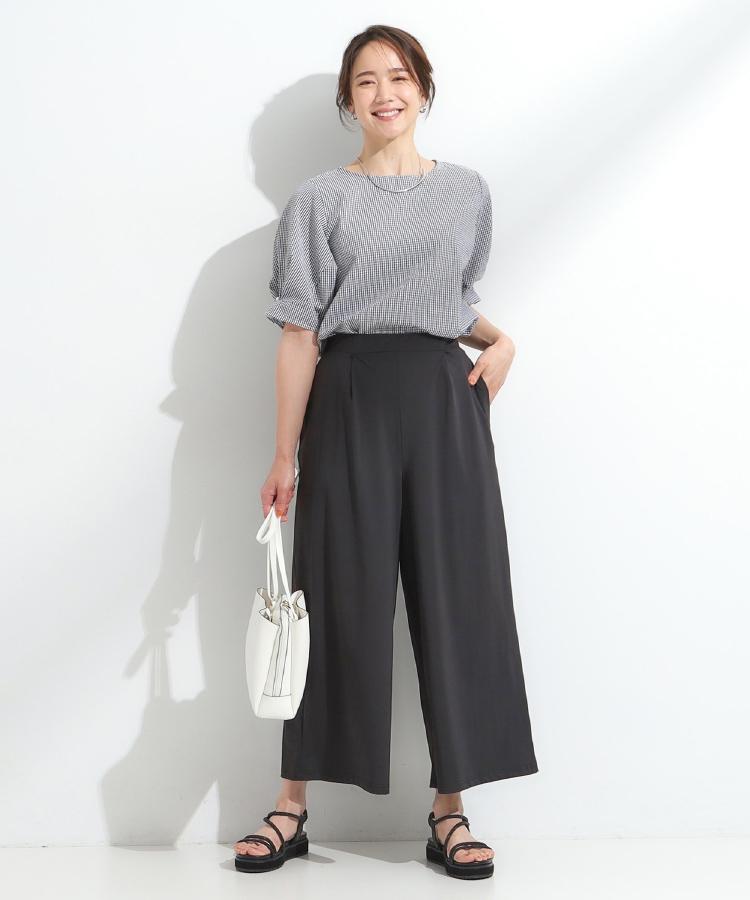 シューラルー/ドレスキップ(SHOO・LA・RUE/DRESKIP)の【S-LL/セットアップ可/5分袖】涼しくこなれる お袖タックブラウス24