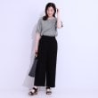 シューラルー/ドレスキップ(SHOO・LA・RUE/DRESKIP)の【S-LL/セットアップ可/5分袖】涼しくこなれる お袖タックブラウス3