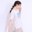 シューラルー/ドレスキップ(SHOO・LA・RUE/DRESKIP)の【S-LL/接触冷感/UVカット】選べる3柄 お袖チュールで差をつける ロゴプリントTシャツ14