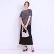 シューラルー/ドレスキップ(SHOO・LA・RUE/DRESKIP)の【S-LL/接触冷感/UVカット】選べる3柄 お袖チュールで差をつける ロゴプリントTシャツ19