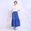 シューラルー/ドレスキップ(SHOO・LA・RUE/DRESKIP)の【S-LL/接触冷感/UVカット】選べる3柄 お袖チュールで差をつける ロゴプリントTシャツ3