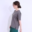 シューラルー/ドレスキップ(SHOO・LA・RUE/DRESKIP)の【S-LL/接触冷感/UVカット】選べる3柄 お袖チュールで差をつける ロゴプリントTシャツ6