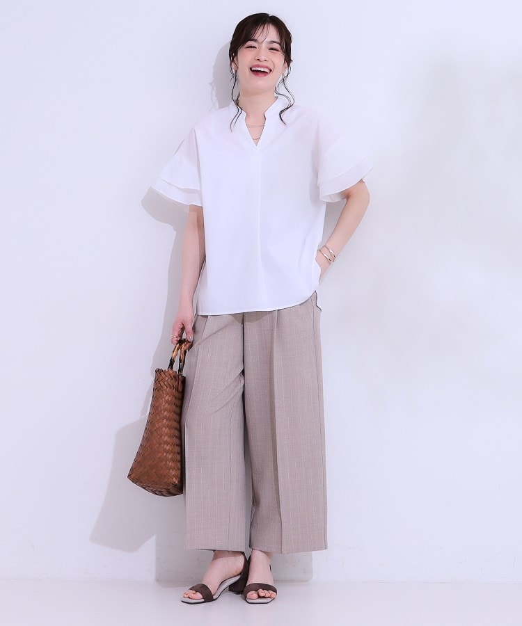 シューラルー/ドレスキップ(SHOO・LA・RUE/DRESKIP)の袖フリルスキッパーシャツ3
