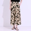 シューラルー/ドレスキップ(SHOO・LA・RUE/DRESKIP)の【S-LL/ひんやり】いつものコーデを華やかに 柄アソート 麻調ガウチョパンツ1