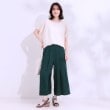 シューラルー/ドレスキップ(SHOO・LA・RUE/DRESKIP)の【S-LL/ひんやり】いつものコーデを華やかに 柄アソート 麻調ガウチョパンツ11