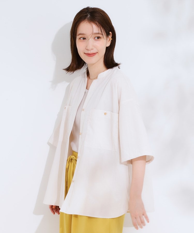 シューラルー/ドレスキップ(SHOO・LA・RUE/DRESKIP)のビックポケットVネックシャツ9