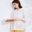シューラルー/ドレスキップ(SHOO・LA・RUE/DRESKIP)のビックポケットVネックシャツ ライトベージュ(051)