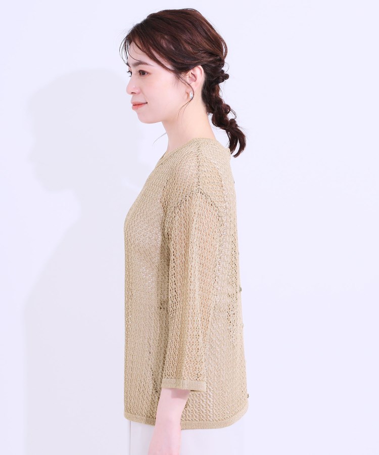 シューラルー/ドレスキップ(SHOO・LA・RUE/DRESKIP)の【S-LL/2WAY】ラメが華やか 透かしニットカーディガン23
