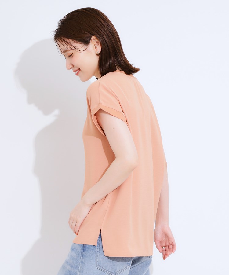 シューラルー/ドレスキップ(SHOO・LA・RUE/DRESKIP)の【S-LL/ひんやり/洗濯後しわになりにくい】程よいシアー感 ロゴTシャツブラウス14