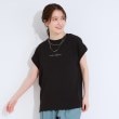 シューラルー/ドレスキップ(SHOO・LA・RUE/DRESKIP)の【S-LL/ひんやり/洗濯後しわになりにくい】程よいシアー感 ロゴTシャツブラウス5