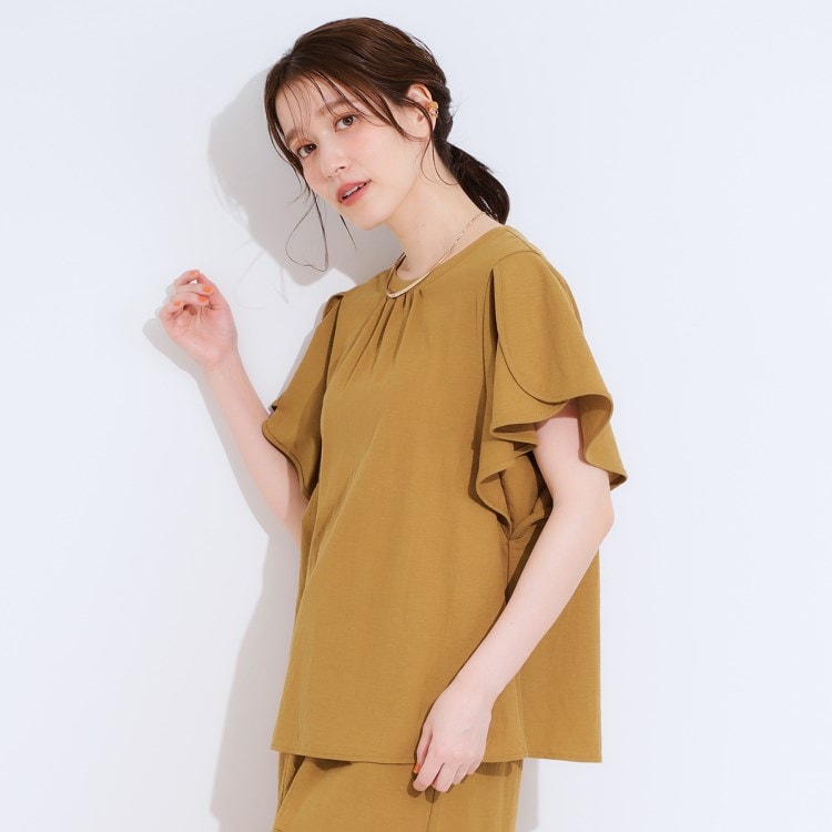 シューラルー/ドレスキップ(SHOO・LA・RUE/DRESKIP)の【セットアップ可/シューアイス】フリル袖トップス カットソー