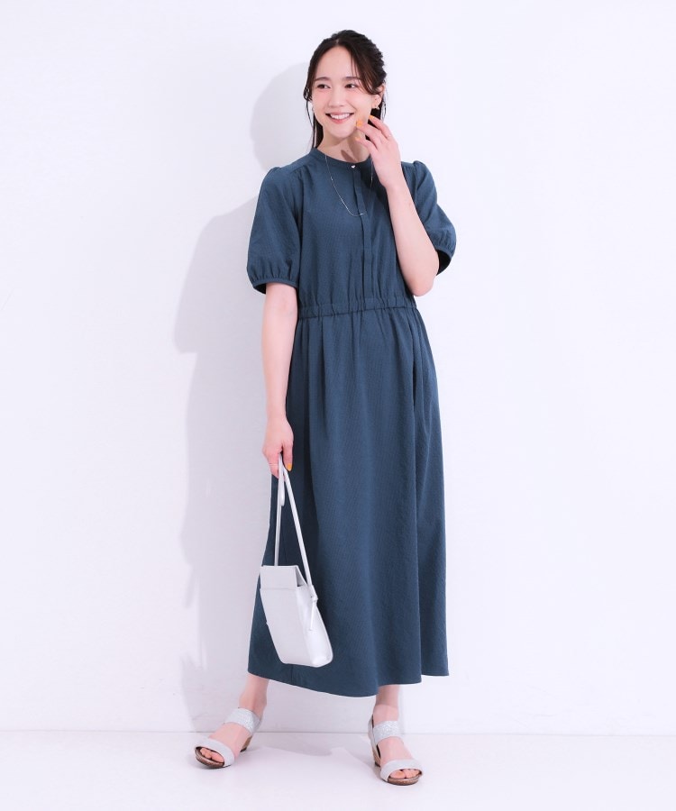 シューラルー/ドレスキップ(SHOO・LA・RUE/DRESKIP)の【洗える/S-LL/接触冷感/UV】女性らしさ漂う サッカーワンピース6