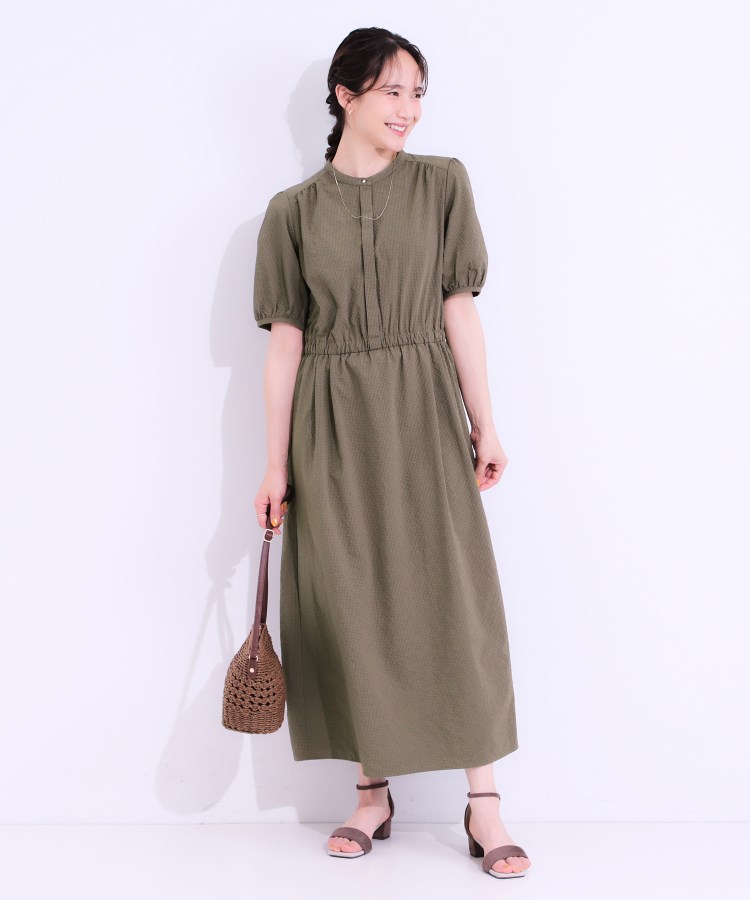 シューラルー/ドレスキップ(SHOO・LA・RUE/DRESKIP)の【洗える/S-LL/接触冷感/UV】女性らしさ漂う サッカーワンピース10