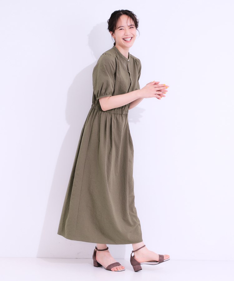 シューラルー/ドレスキップ(SHOO・LA・RUE/DRESKIP)の【洗える/S-LL/接触冷感/UV】女性らしさ漂う サッカーワンピース11