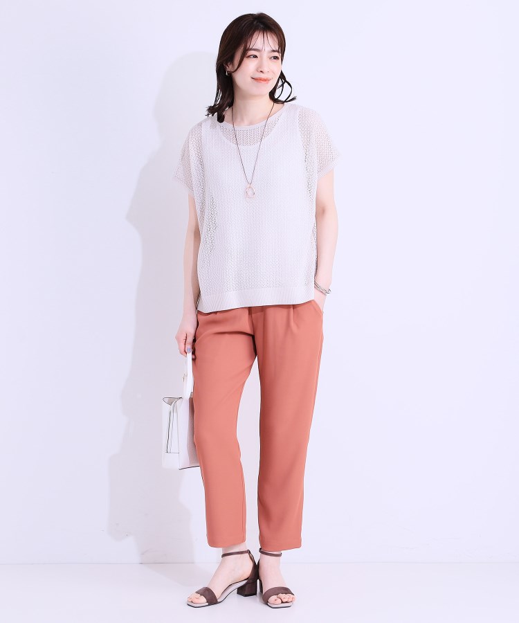 シューラルー/ドレスキップ(SHOO・LA・RUE/DRESKIP)の【S-LL/2点セット】程よいラメが上品 透かしニット＋タンクトップ3