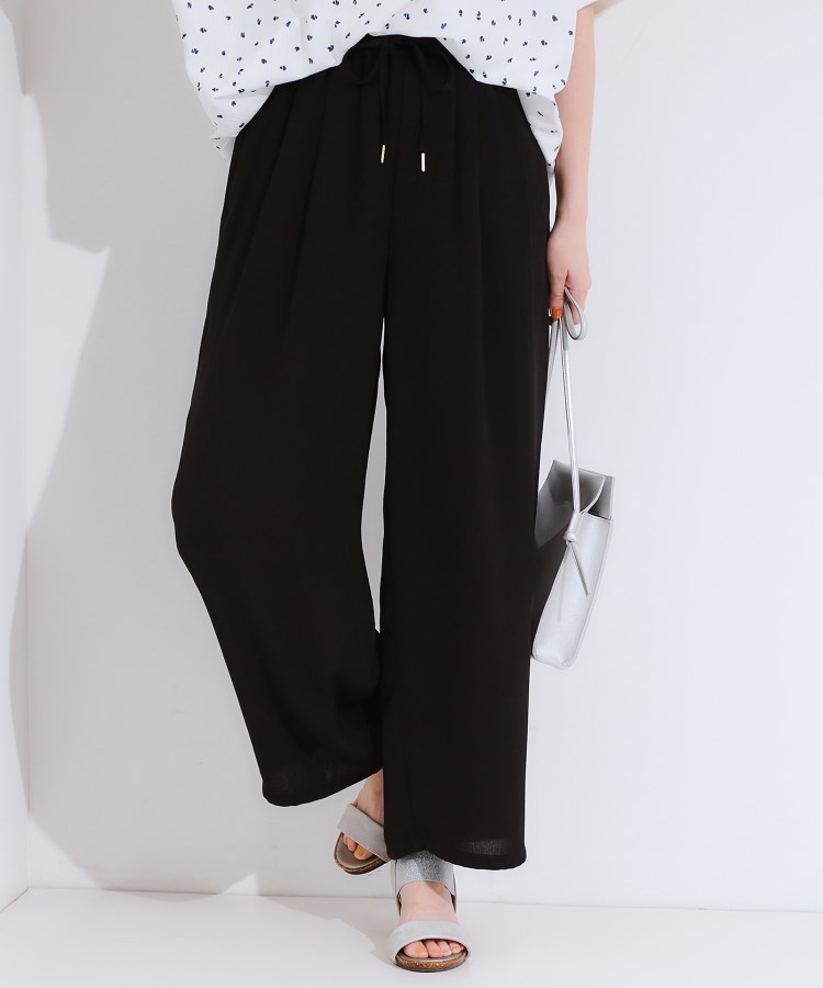 シューラルー/ドレスキップ(SHOO・LA・RUE/DRESKIP)の【シューアイス】楊柳イージーワイドパンツ1