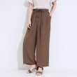 シューラルー/ドレスキップ(SHOO・LA・RUE/DRESKIP)の【シューアイス】楊柳イージーワイドパンツ ブラウン(043)