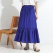 シューラルー/ドレスキップ(SHOO・LA・RUE/DRESKIP)の麻調ティアードスカート ブルー(093)