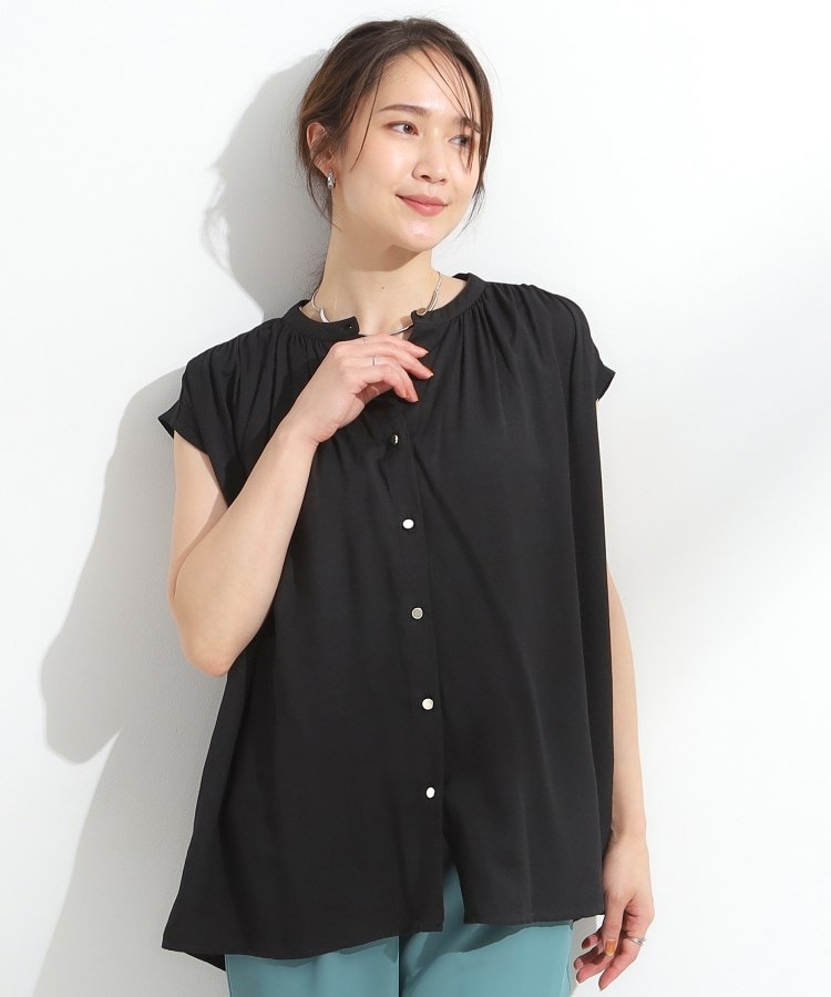 シューラルー/ドレスキップ(SHOO・LA・RUE/DRESKIP)のスラブギャザーブラウス1