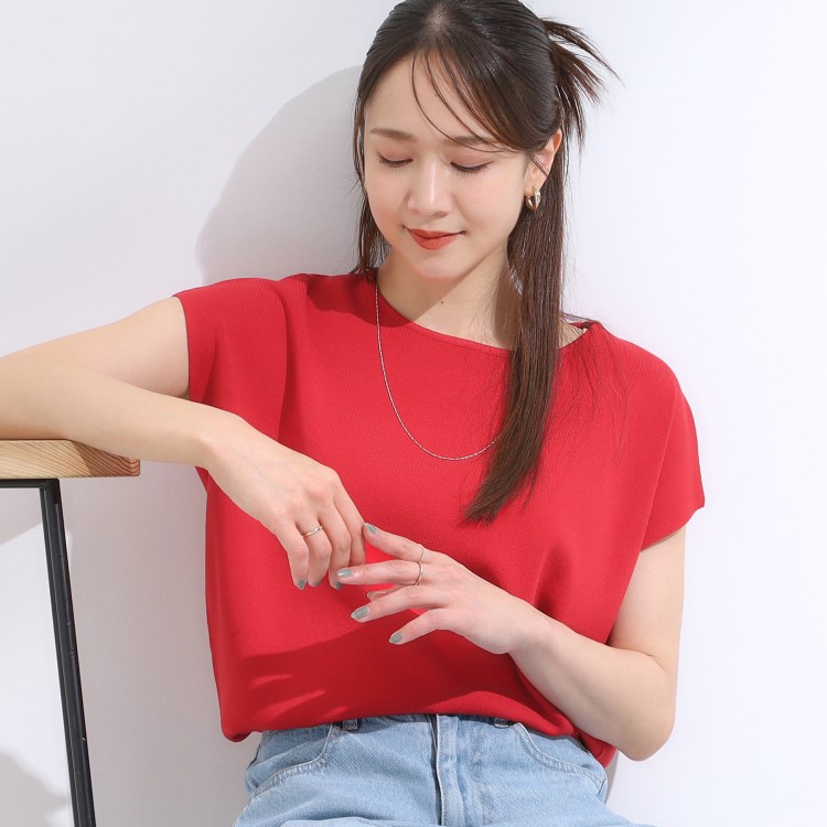 シューラルー/ドレスキップ(SHOO・LA・RUE/DRESKIP)の【シューアイス/洗える】総針フレンチニット ニット/セーター