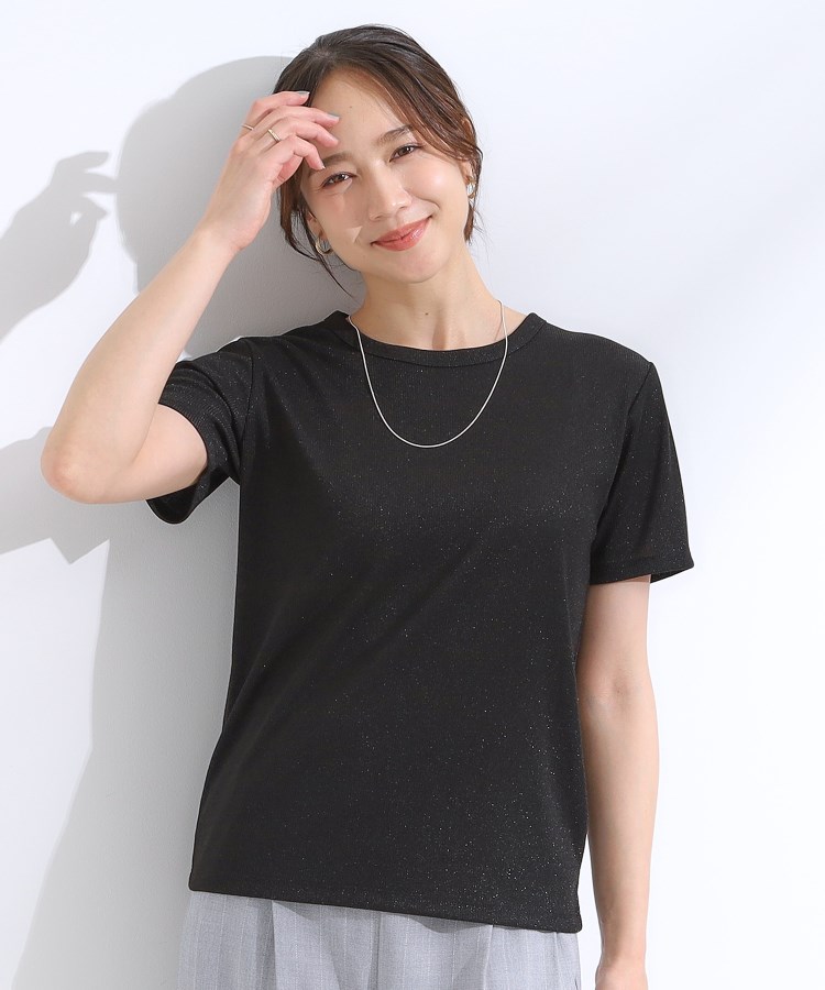 シューラルー/ドレスキップ(SHOO・LA・RUE/DRESKIP)のラメテレコ半袖トップス9