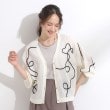 シューラルー/ドレスキップ(SHOO・LA・RUE/DRESKIP)の刺繍デザインシアーニットカーディガン1