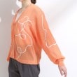 シューラルー/ドレスキップ(SHOO・LA・RUE/DRESKIP)の刺繍デザインシアーニットカーディガン21