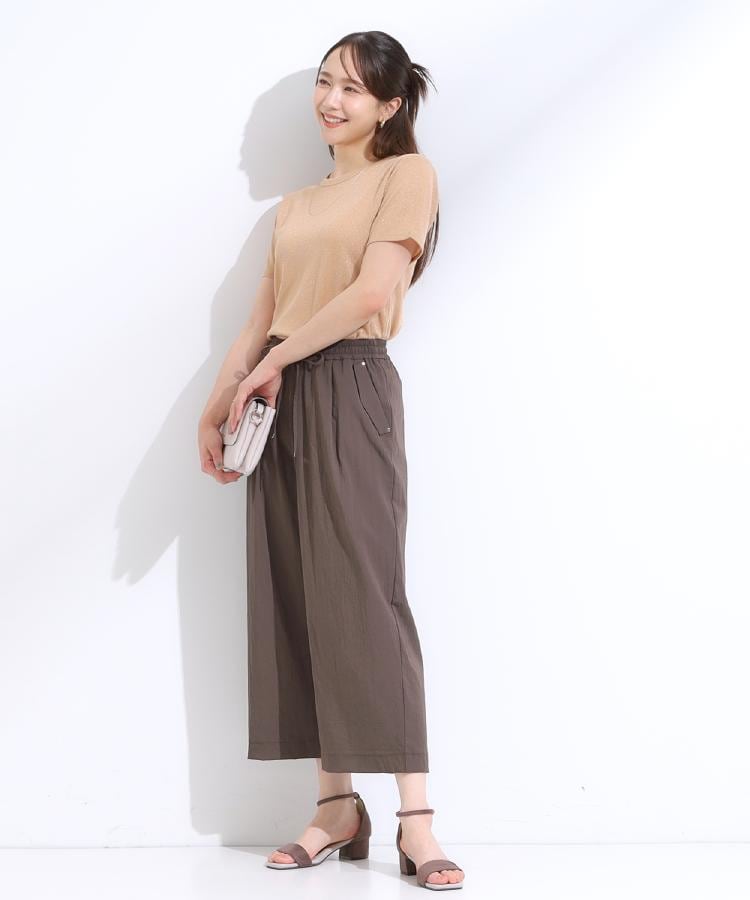 シューラルー/ドレスキップ(SHOO・LA・RUE/DRESKIP)の【洗える/接触冷感/着丈選べる】イージーワイドパンツ13