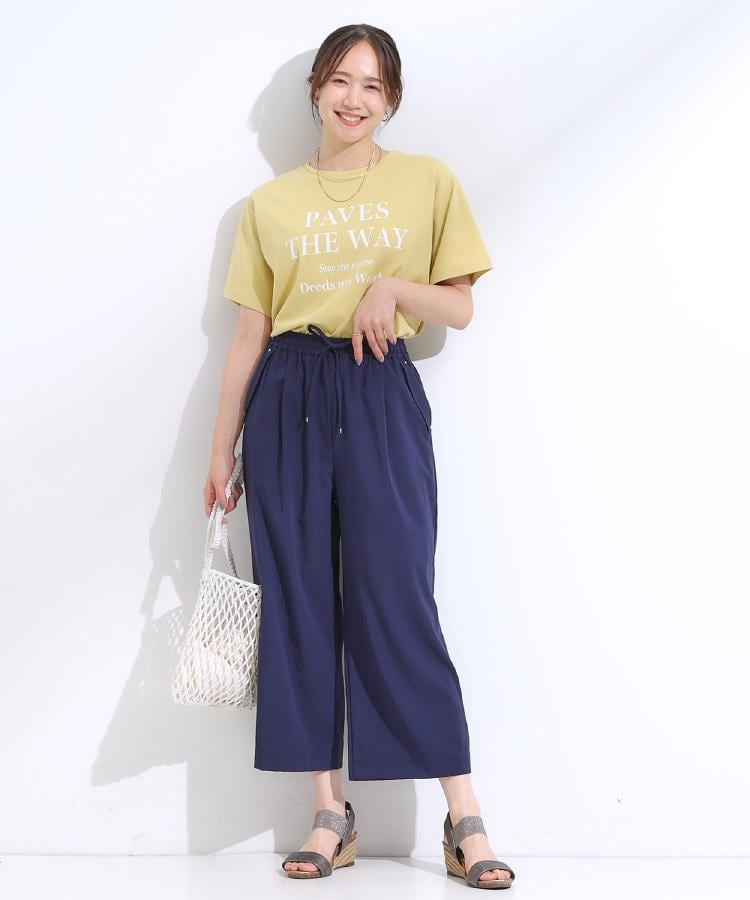 シューラルー/ドレスキップ(SHOO・LA・RUE/DRESKIP)の【洗える/接触冷感/着丈選べる】イージーワイドパンツ20