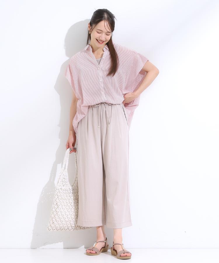 シューラルー/ドレスキップ(SHOO・LA・RUE/DRESKIP)の【洗える/接触冷感/着丈選べる】イージーワイドパンツ27