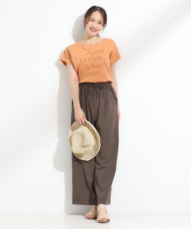 シューラルー/ドレスキップ(SHOO・LA・RUE/DRESKIP)の【着丈選べる】触れる度ひんやり ゆるきれい イージーワイドパンツ42