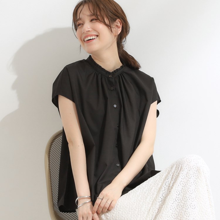 シューラルー/ドレスキップ(SHOO・LA・RUE/DRESKIP)のフリル衿フレンチシャツ シャツ・ブラウス