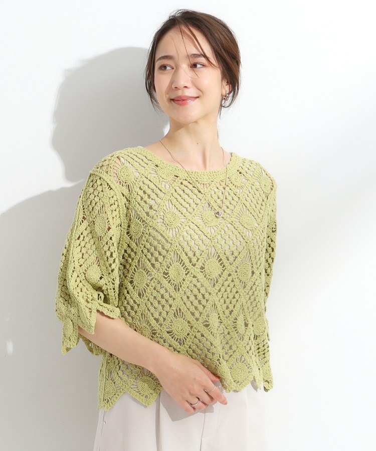 シューラルー/ドレスキップ(SHOO・LA・RUE/DRESKIP)の【2WAY】クロシェレースカーディガン11