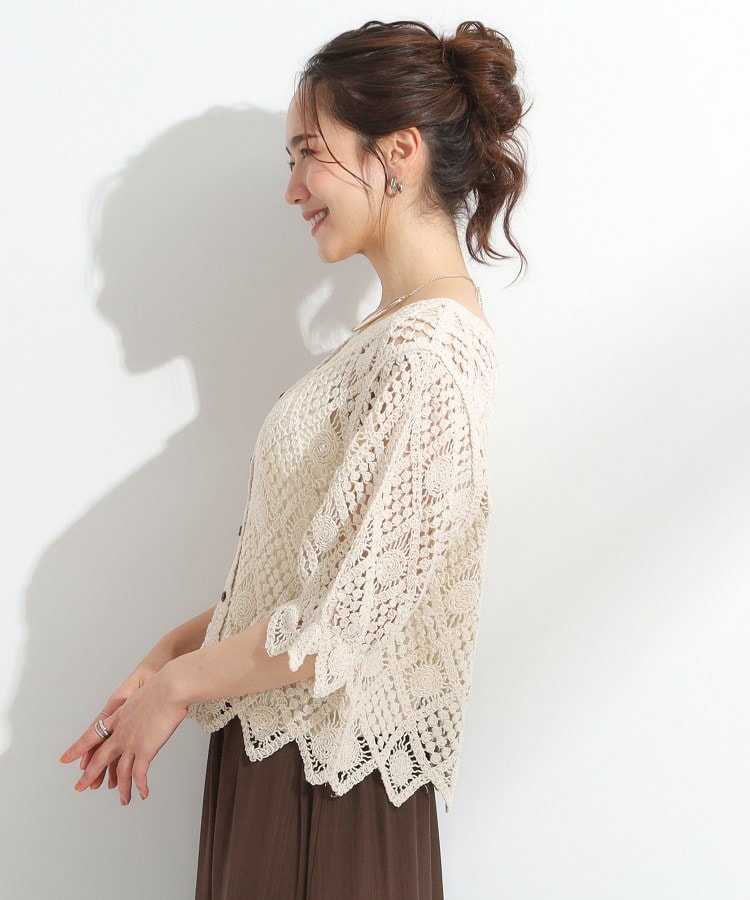 シューラルー/ドレスキップ(SHOO・LA・RUE/DRESKIP)の【2WAY】クロシェレースカーディガン16