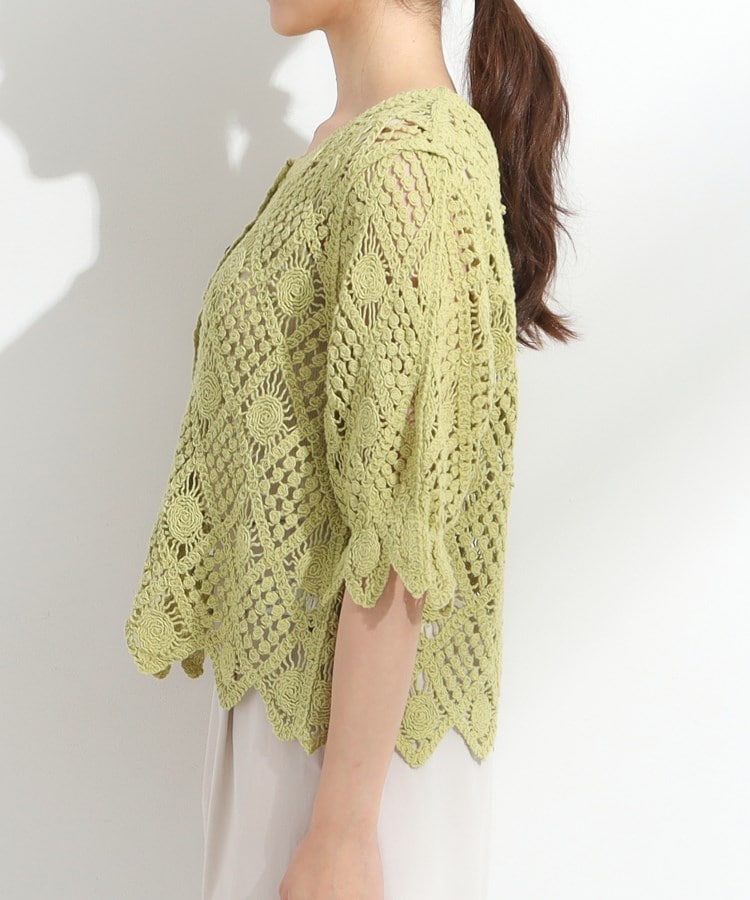 シューラルー/ドレスキップ(SHOO・LA・RUE/DRESKIP)の【2WAY】クロシェレースカーディガン23