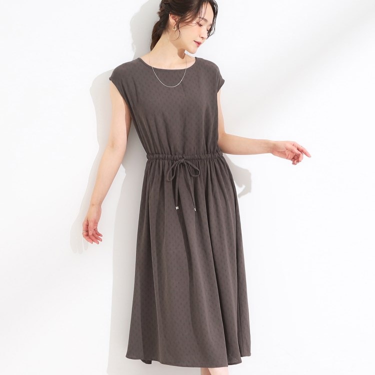 シューラルー/ドレスキップ(SHOO・LA・RUE/DRESKIP)の【S-LL】さらっと1枚で決まる ジャカードワンピース ミドルワンピース