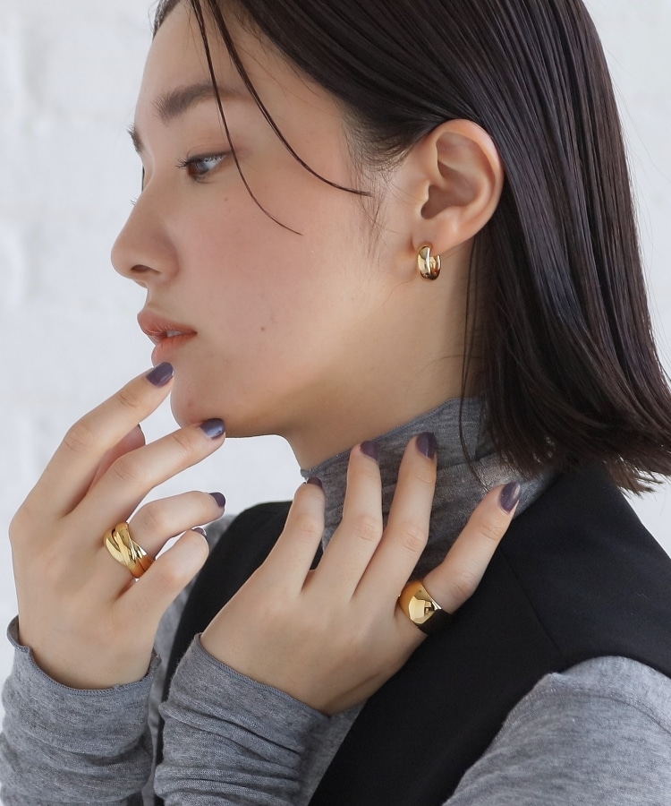 【WEB限定】スモールフープ プランプピアス